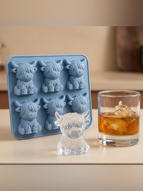 WESTERN Highland Cows Silicone Mold Kitchen Accessory DIY